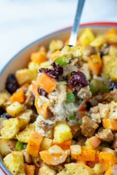 Sweet Potato Stuffing - Contentedness Cooking