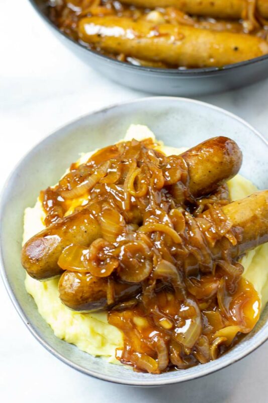 Bangers and Mash - Contentedness Cooking