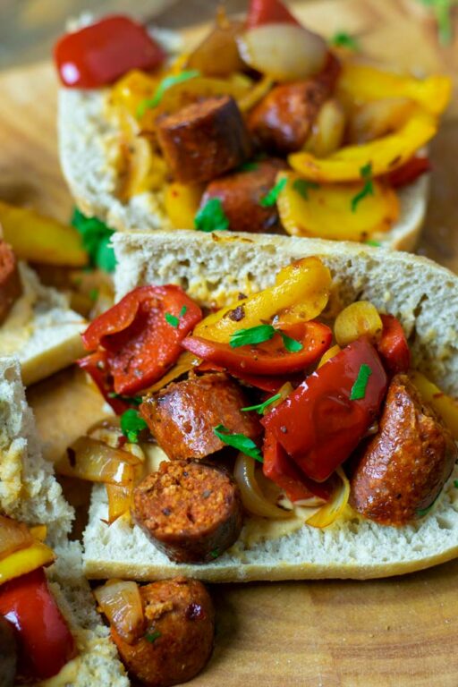 Sausage and Peppers - Contentedness Cooking