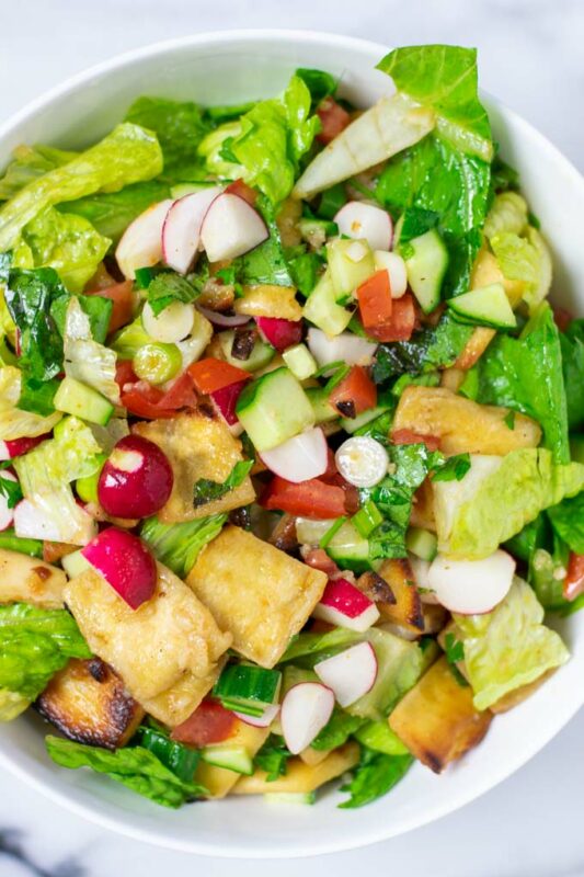 Fattoush Salad - Contentedness Cooking