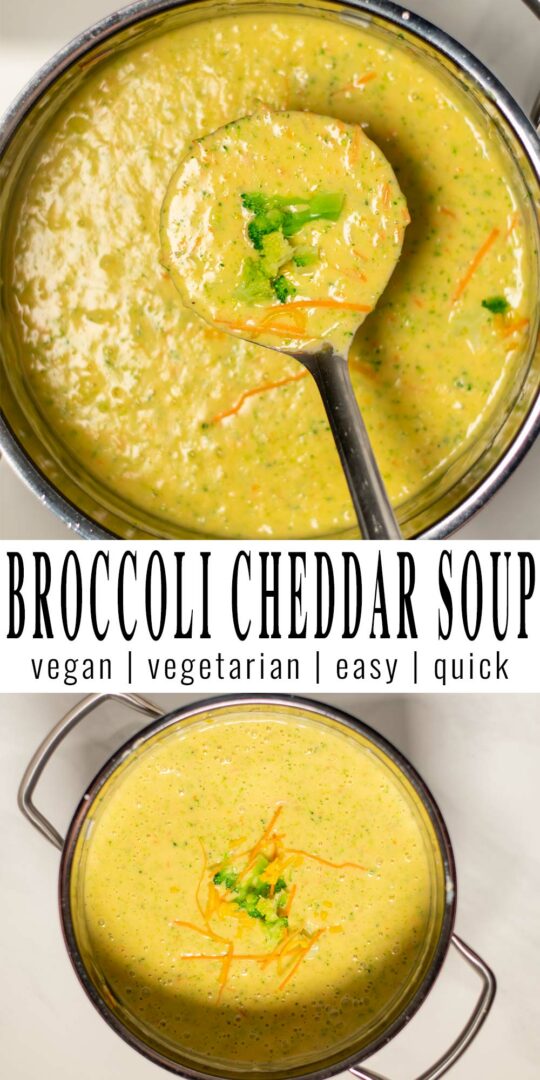 Broccoli Cheddar Soup - Contentedness Cooking