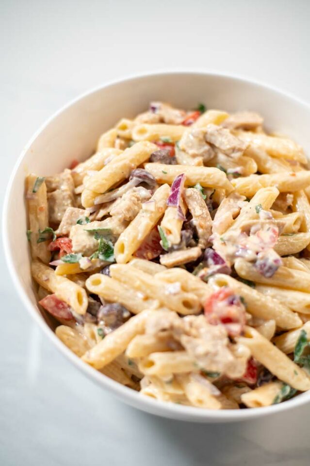 Chicken Pasta Salad - Contentedness Cooking