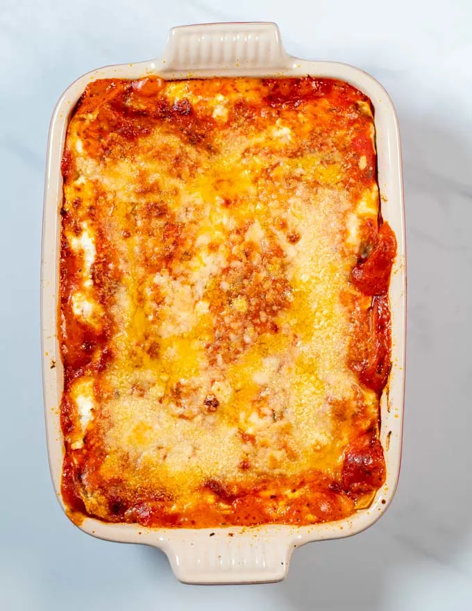 Best Cheese Lasagna Recipe with a blend of four cheeses - Contentedness ...