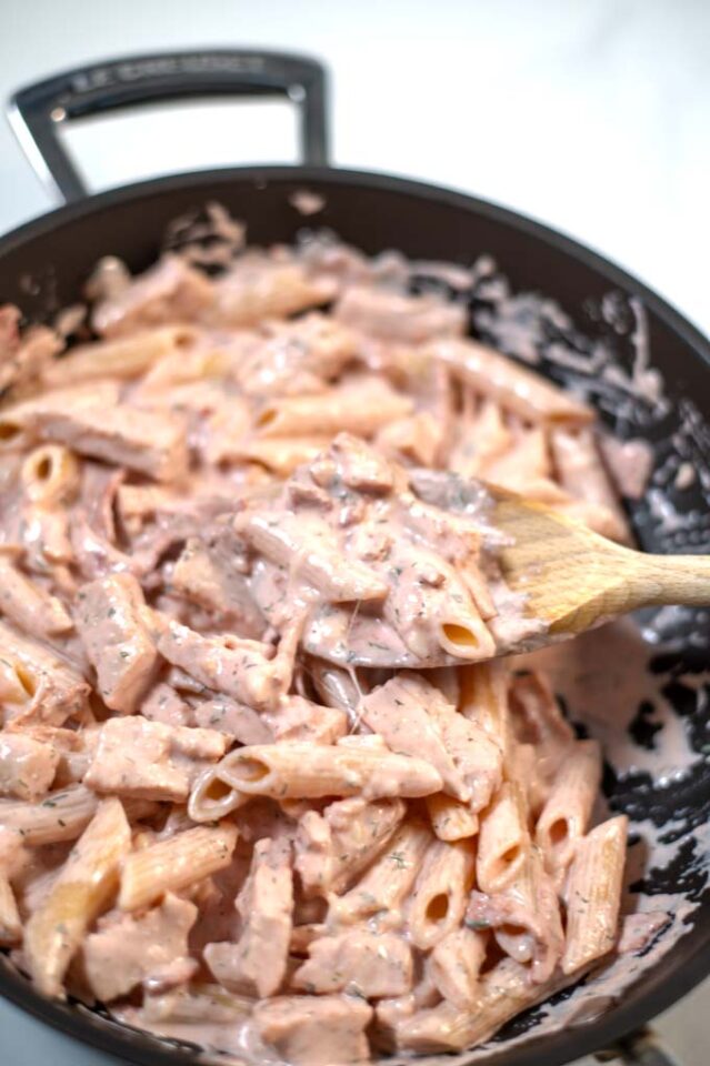 Easy Chicken Bacon Ranch Pasta Recipe Contentedness Cooking   Chicken Bacon Ranch Pasta 7 639x960 