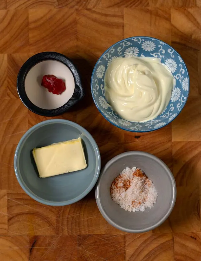 Ingredients needed for making Japanese White Sauce.