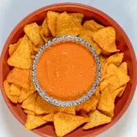 Top view of a serving of Salsa Crema.