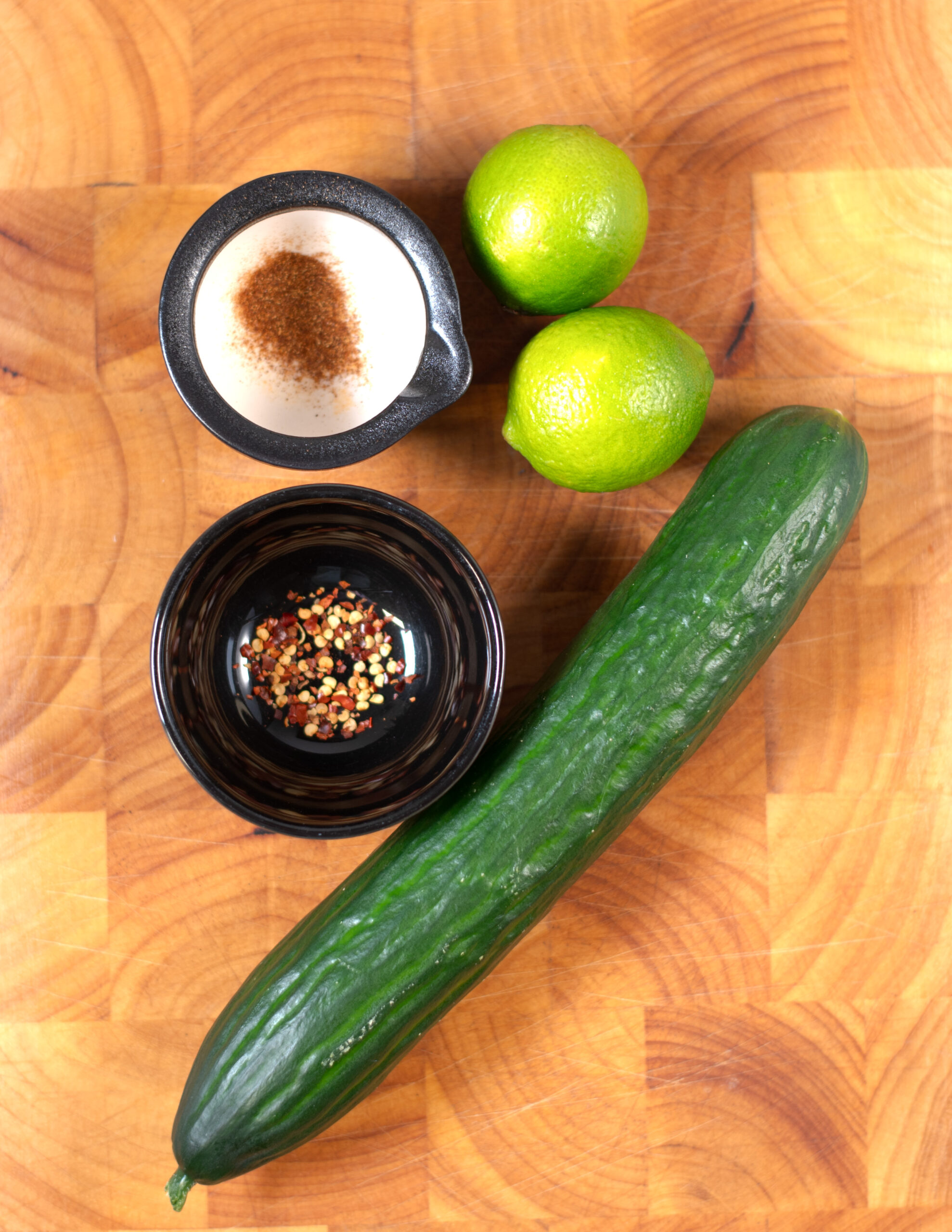 Ingredients needed to makeing Mexican Cucumber.