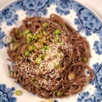 Closeup of the Soba Noodles Sauce.