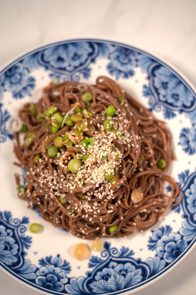 Closeup of the Soba Noodles Sauce.